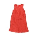 thumbnail image 1 of Anne Klein Womens Dotted Trapeze Ruffled Dress, Red, 10, 1 of 2
