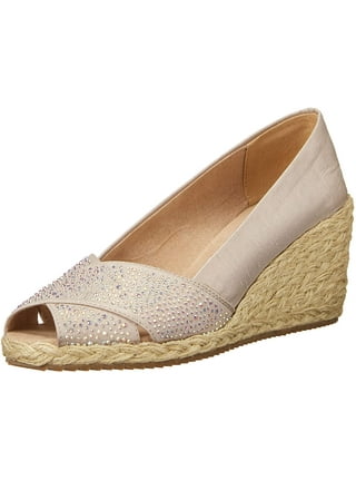 Anne klein shop zessy leather espadrilles