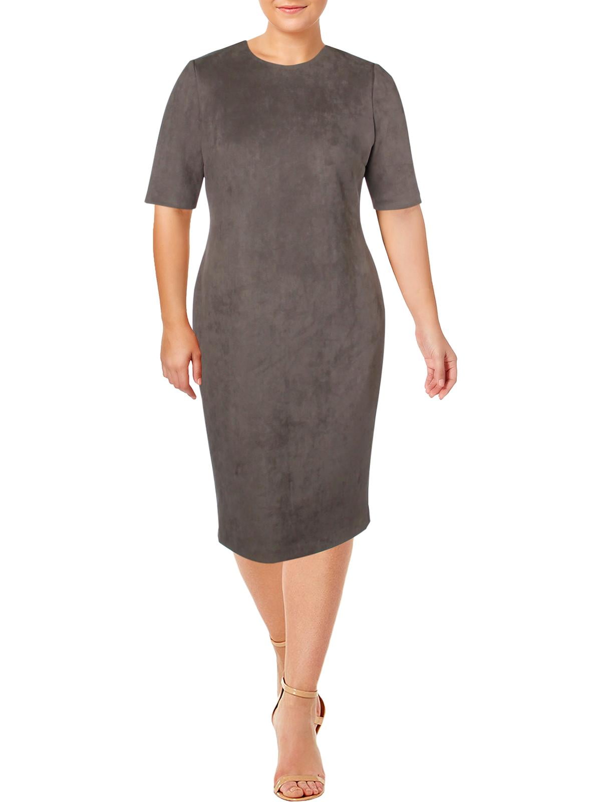 Anne klein faux suede dress outlet
