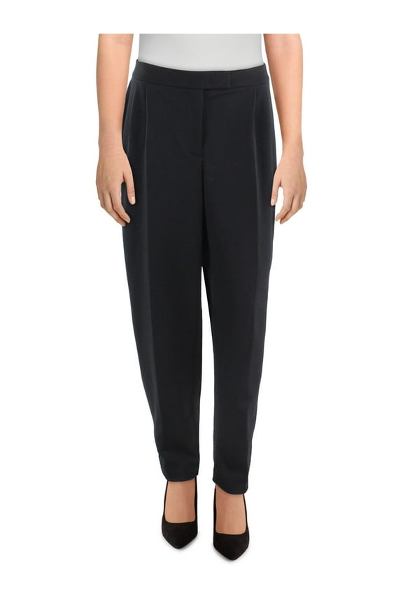 Womens High Rise Pleated Trouser Pants