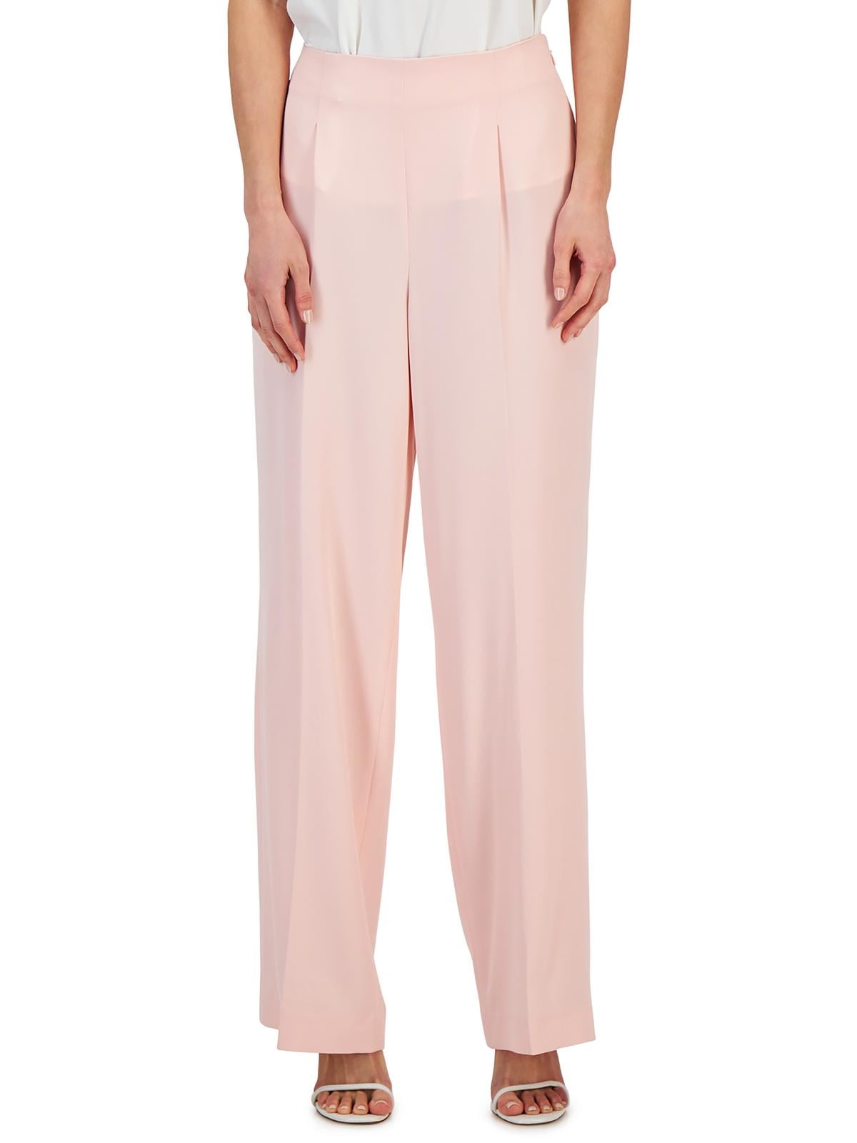 Anne Klein Womens High Rise Pleated Wide Leg Pants - Walmart.com