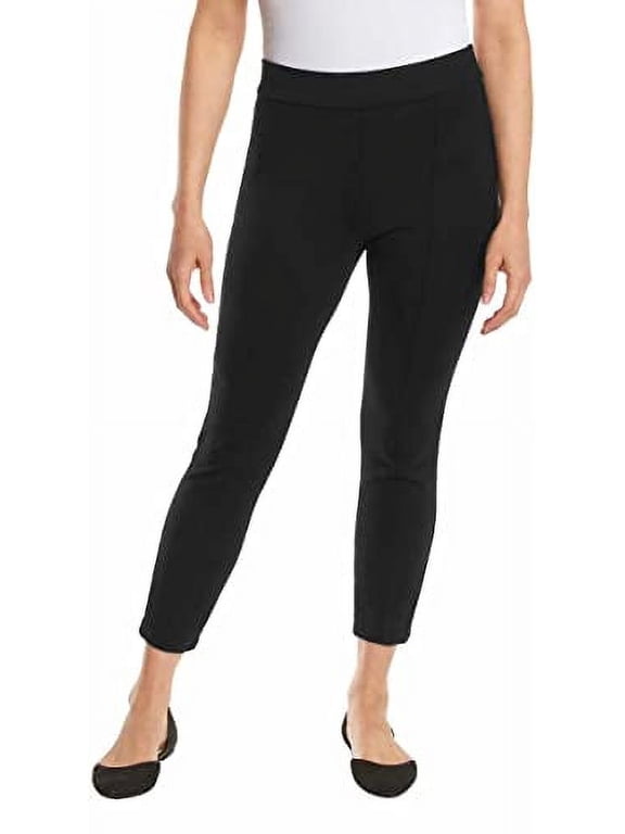 Womens Midweight Tummy Control Ponte Pant Size: XXL, Color: Black