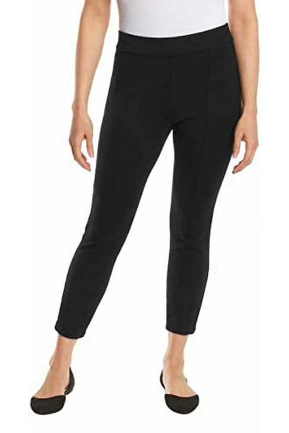 Womens Midweight Tummy Control Ponte Pant Size: XXL, Color: Black