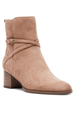 Womens Moore Faux Leather Ankle Boots
