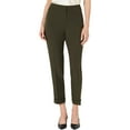 thumbnail image 1 of KASPER Womens Green Cuffed Pants Size: 14P, 1 of 4