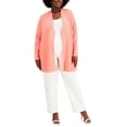 thumbnail image 1 of Anne Klein Womens Plus Knit Open Front Cardigan Sweater, 1 of 1