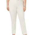 thumbnail image 1 of ANNE KLEIN $99 Womens New 0145 White Formal Pants 24W Plus B+B, 1 of 3