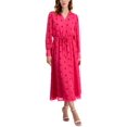 thumbnail image 1 of Anne Klein Womens Polka Dot Tea Length Shift Dress, 1 of 2