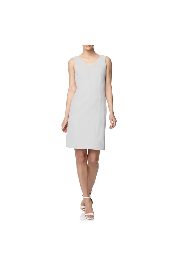 Womens Ridge Crest Textured Sheath Dress, White, 2