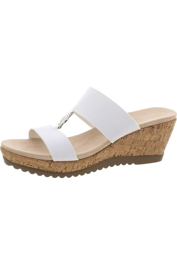 Womens Rikki Open Toe Platform Slide Sandals