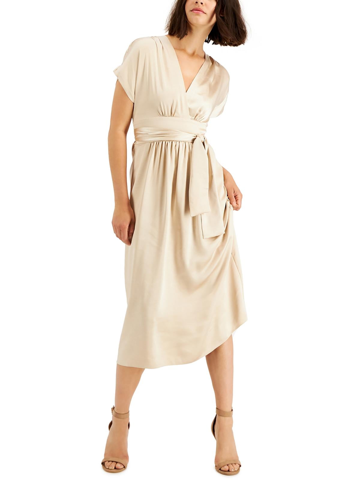 anne klein fit & flare dress Anne Klein Twist Neck Midi Dress main image 0