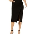 thumbnail image 1 of Anne Klein Womens Slit Pencil Skirt, Black, XX-Small, 1 of 1