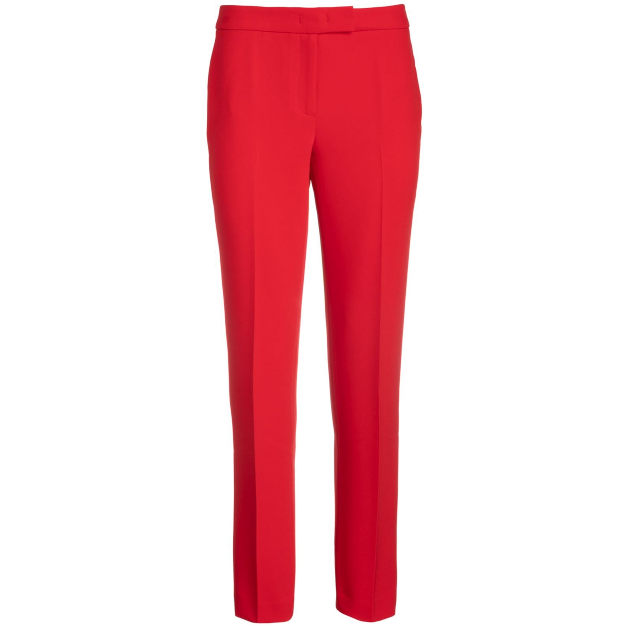 Anne Klein Womens Solid Casual Trouser Pants Red 6 Walmart