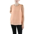 thumbnail image 1 of Anne Klein Womens Solid Sleeveless Blouse, 1 of 2
