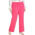 thumbnail image 1 of Anne Klein Womens Wide Leg Dress Pants, Pink, Plus Size, 14W, 1 of 1