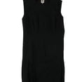 thumbnail image 1 of Anne Klein Womens Zip-Up Drop Waist Dress, Black, 12, 1 of 1
