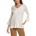 thumbnail image 1 of Anne Klein womens  Embellished Sweater, m, White, 1 of 2