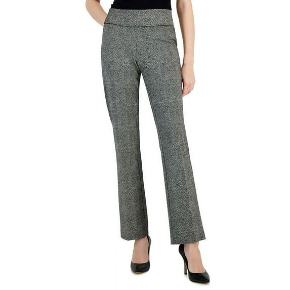 Anne Klein womens High-Rise Pull-On Bootleg Pant, XS, Black