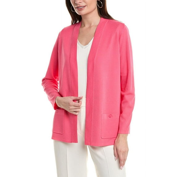 Anne Klein womens Malibu Cardigan, xs, Pink