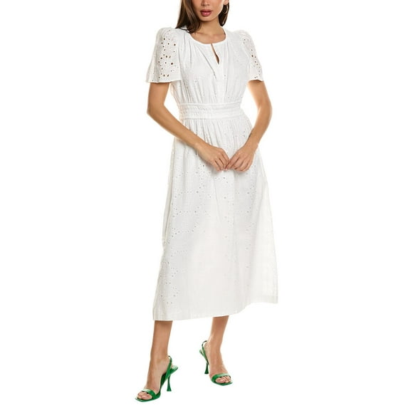 Anne Klein womens Midi Dress, M, White