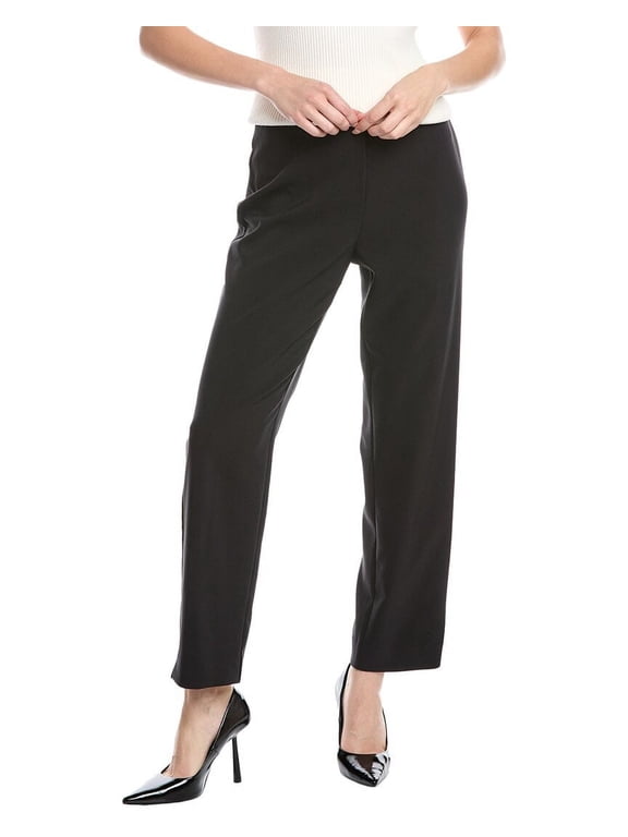 Liberty Stretch Straight-Leg Ankle Pants Womens XL Anne Black Pull On