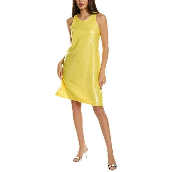 Anne Klein womens  Shift Dress, 16, Yellow