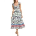 thumbnail image 1 of Anne Klein womens  Smocked Midi Dress, L, 1 of 2