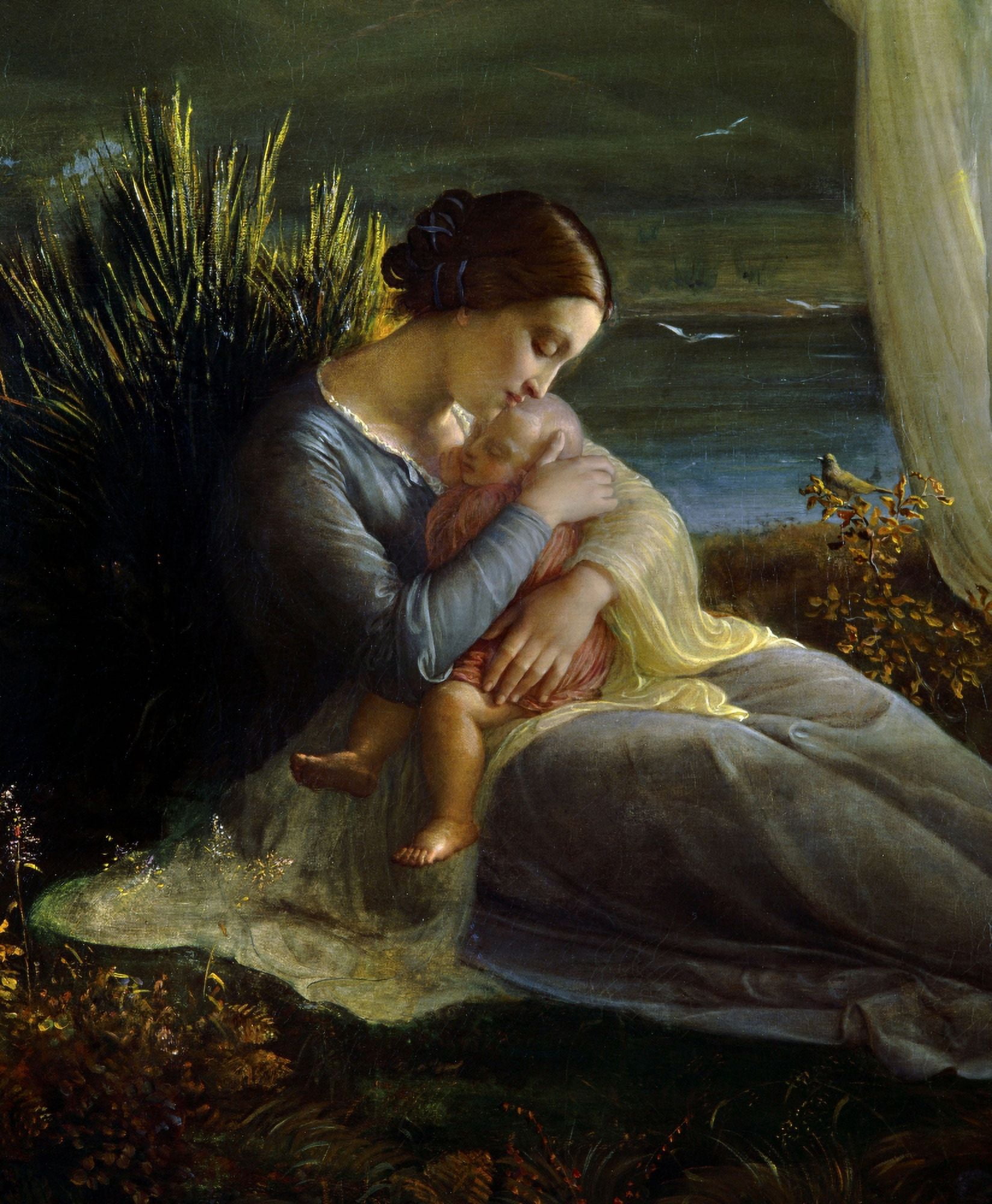 Anne Louis Francois Janmot (1814-1892) French School Canvas Art - (18 x 24)