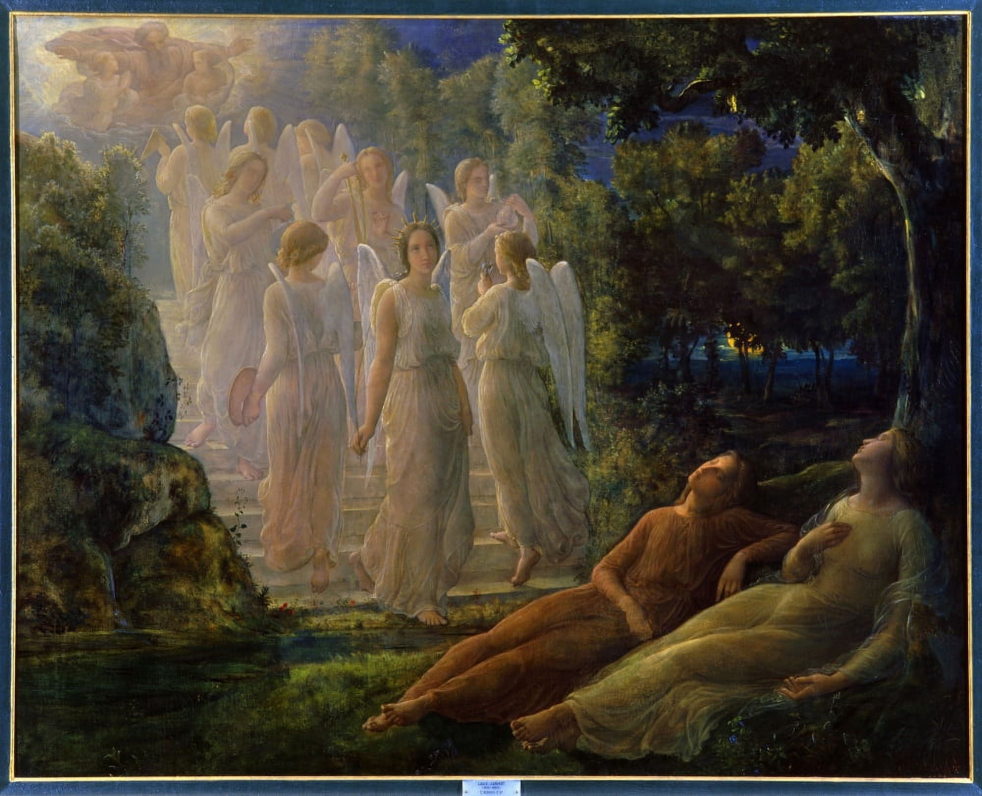 Anne Louis Francois Janmot (1814-1892) French School Canvas Art - (24 x 18)