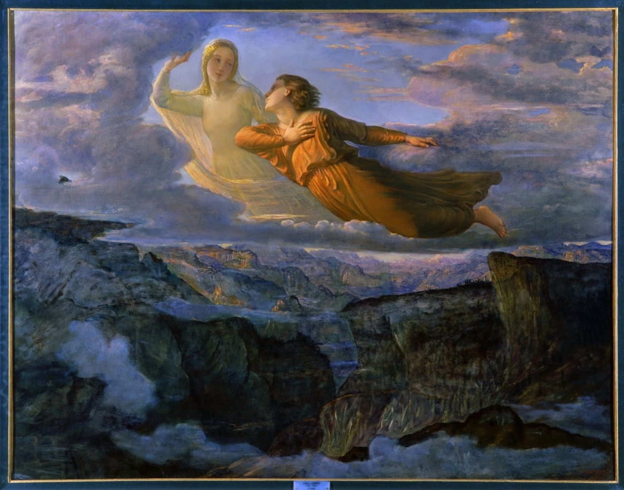 Anne Louis Francois Janmot (1814-1892) French School Canvas Art -  (24 x 18)