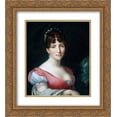 thumbnail image 1 of Anne Louis Girodet 2x Matted 20x24 Gold Ornate Framed Art Print 'Hortense de Beauharnais', 1 of 2