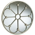 thumbnail image 1 of Anne Marie Round Mirrored Wall Art Platinum Silver, 1 of 5