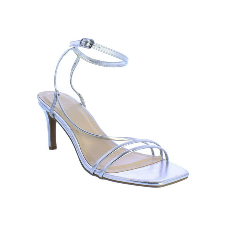 Silver dressy heels deals