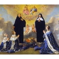 thumbnail image 1 of Anne Of Austria. Nqueen Consort Of France 1643-1651. Anne Praying To Saint Benoit With Her Sons Louis, 1 of 3