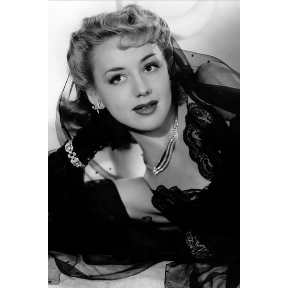 Anne Shirley elegant look with jewels leaning on elbow 24x36 Poster