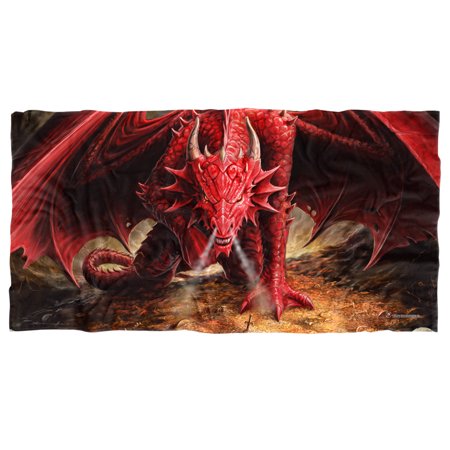 Anne Stokes Beach Towel, 30"x60", Dragons Lair Beach Towel