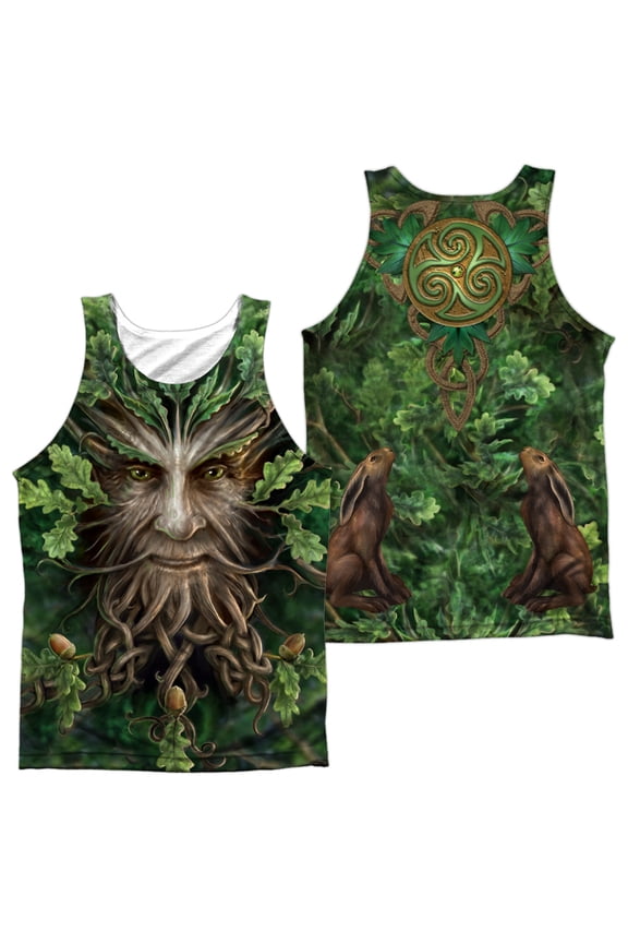 Anne Stokes Men's Oak King Mens Tank White