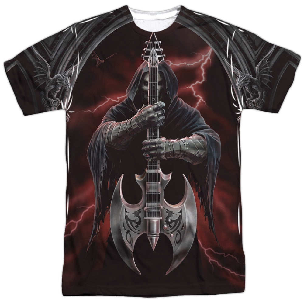 Anne Stokes Men's Rock God Sublimation T-shirt White - Walmart.com