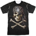 thumbnail image 1 of Anne Stokes - Pirate Skulls - Short Sleeve Shirt - XX-Large, 1 of 2