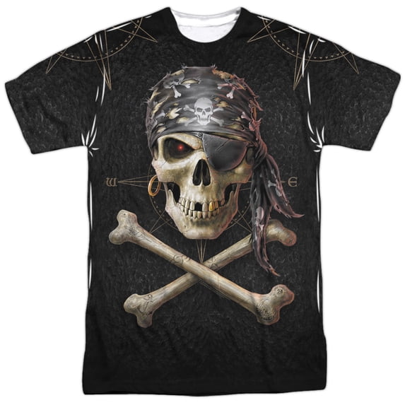 Anne Stokes - Pirate Skulls - Short Sleeve Shirt - XX-Large