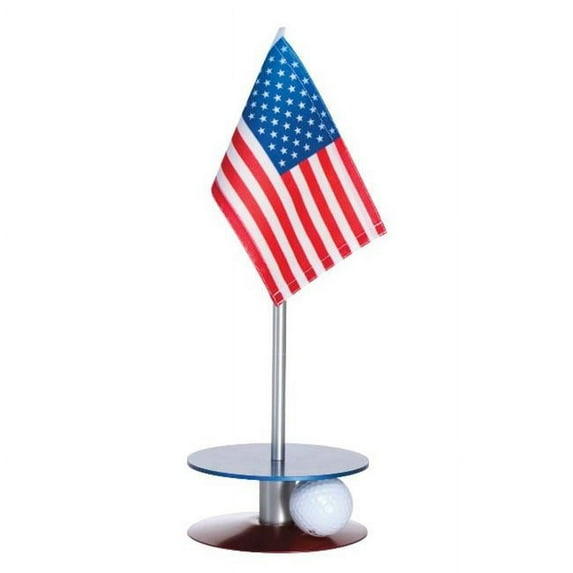 Anne Stone Golf Putt-A-Round Putting Aid American Flag, Blue And Red Base