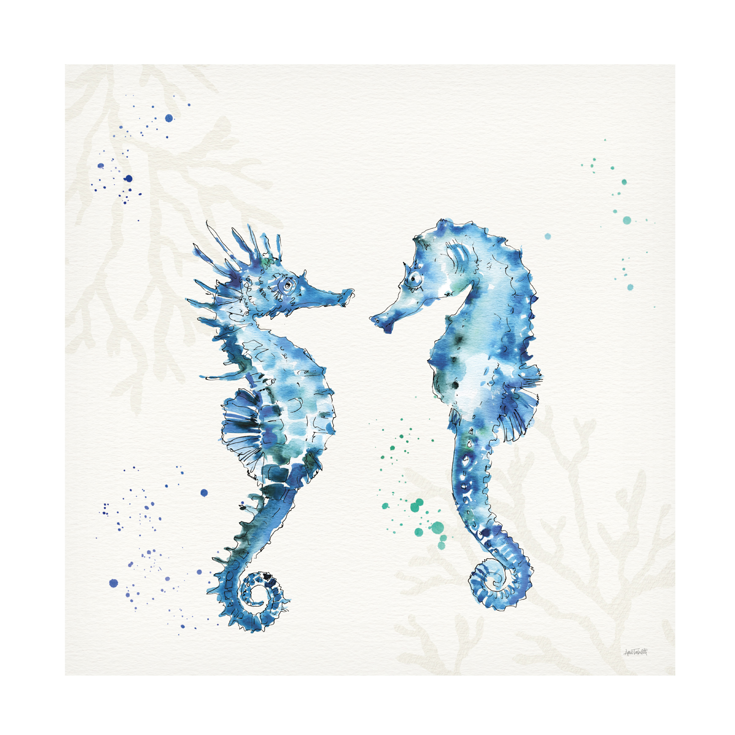 Anne Tavoletti 'Deep Sea III No Words' Canvas Art