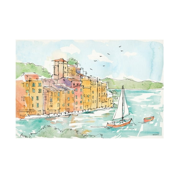 Anne Tavoletti 'Portofino II' Canvas Art