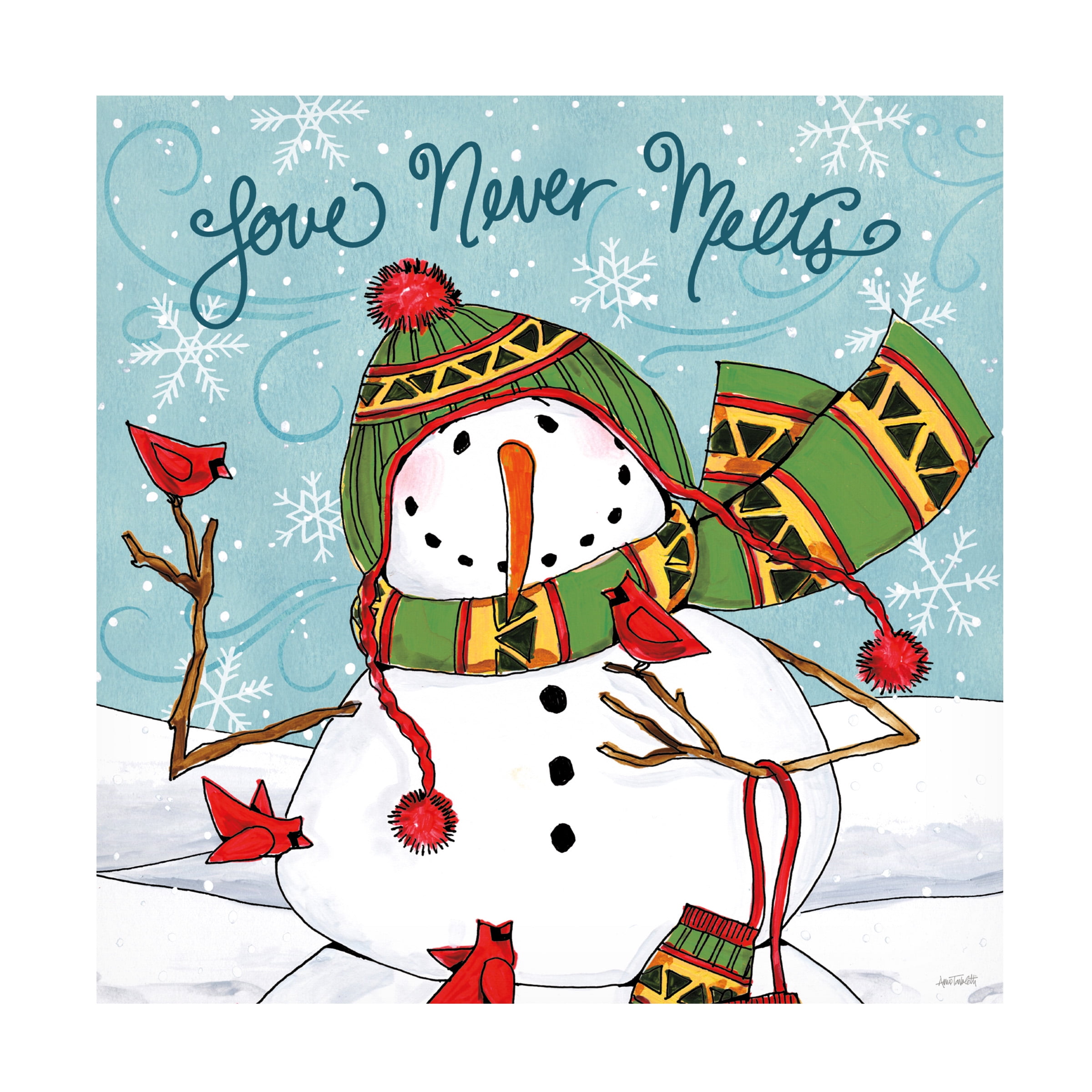 Anne Tavoletti 'Snowplace Like Home V' Canvas Art