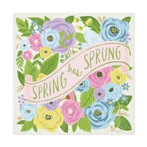 Anne Tavoletti 'Spring Has Sprung I Bright' Canvas Art