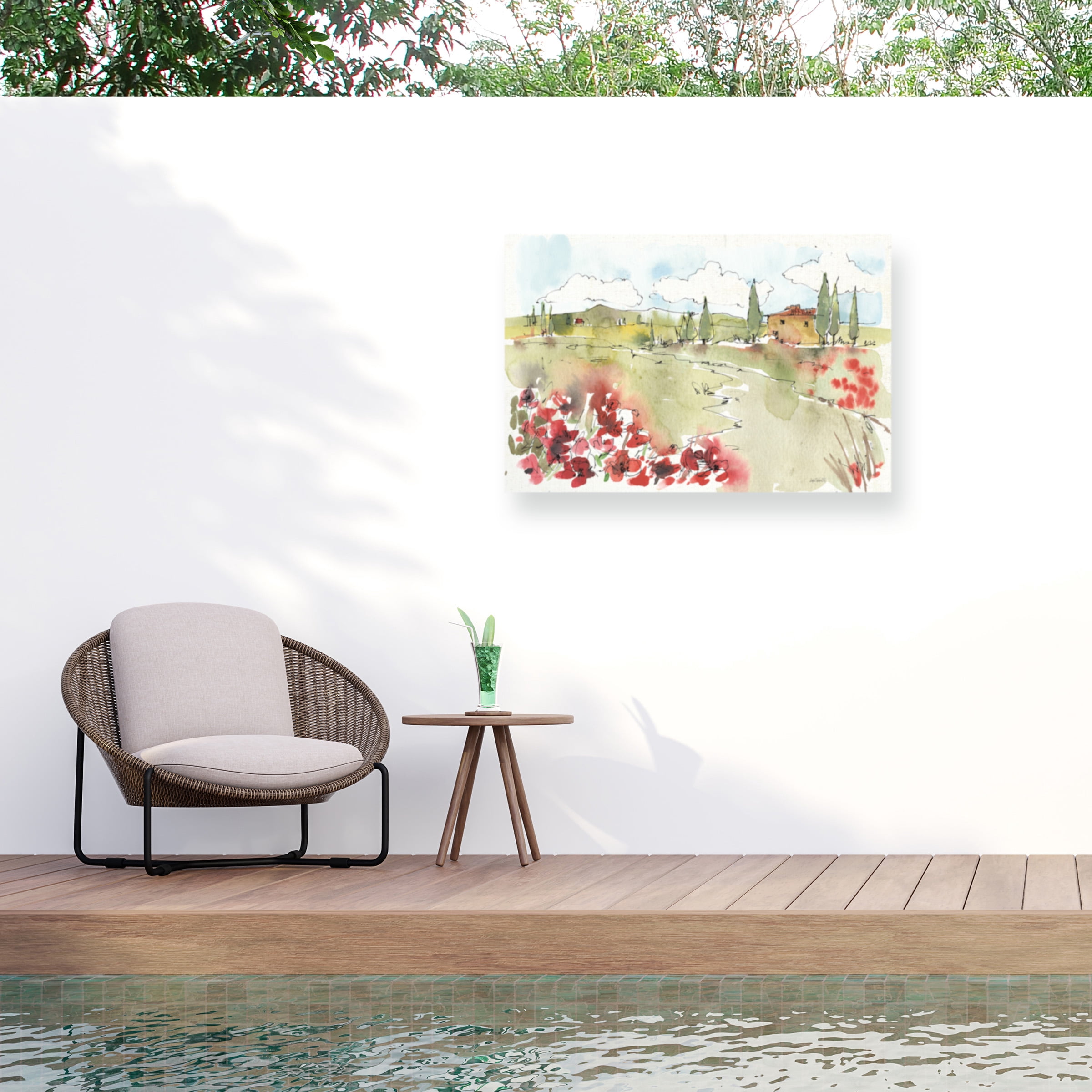 Anne Tavoletti 'Tuscan Elegance II' Outdoor Canvas 30x35