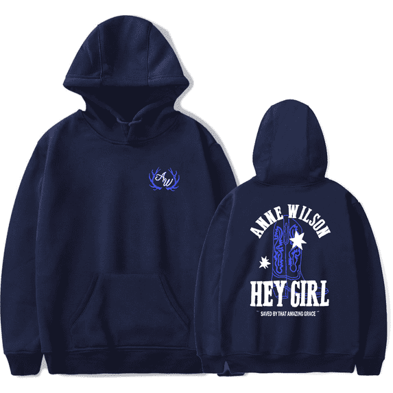 Anne Wilson Hey Girl Boot Country Music Merch Hoodie - Unisex Cotton Long Sleeve Pullover, Hooded Casual Streetwear Sweatshirt for Men Women,XL,6