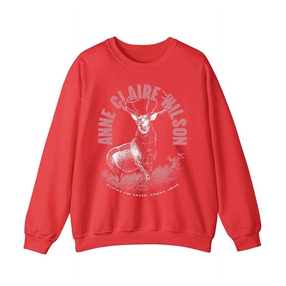 Anne Wilson Merch Deer Sweatshirt Crewneck Men Women Long Sleeve Hoodie Pullover Top