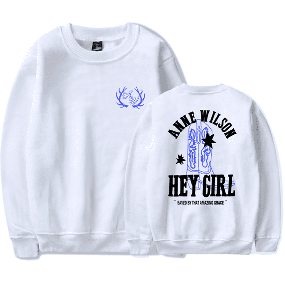 Anne Wilson Merch Hey Girl Boot Crewneck Men Women Country Music Long Sleeve Hoodie Streetwear Pullover Top