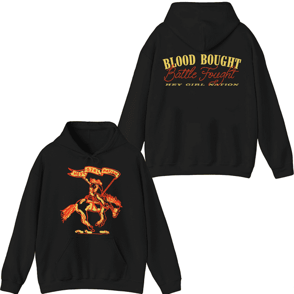 Anne Wilson Merch Hey Girl Nation Battle Fought Hoodie Printed Hoodies Unisex Long Sleeve Pullover